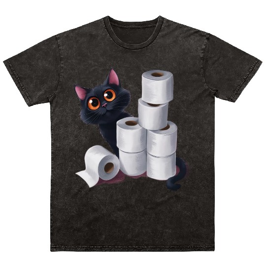 cute cat ,Embrace this lightweight and unique Mineral Wash T Shirts