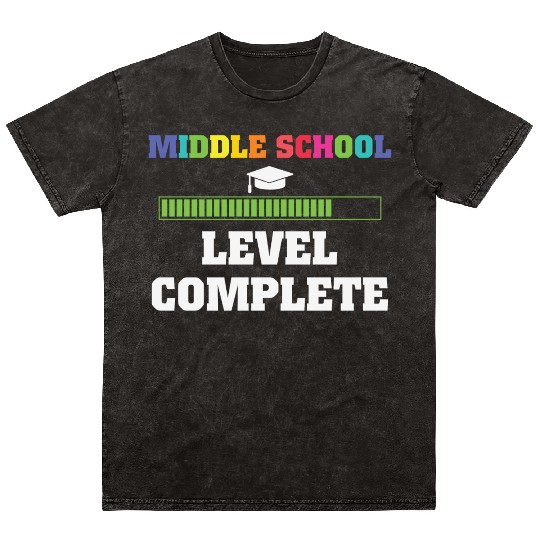 Middle school level complete Graduation Mineral Wash T Shirts