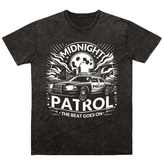 Midnight Patrol The Beat Goes On Mineral Wash T Shirts