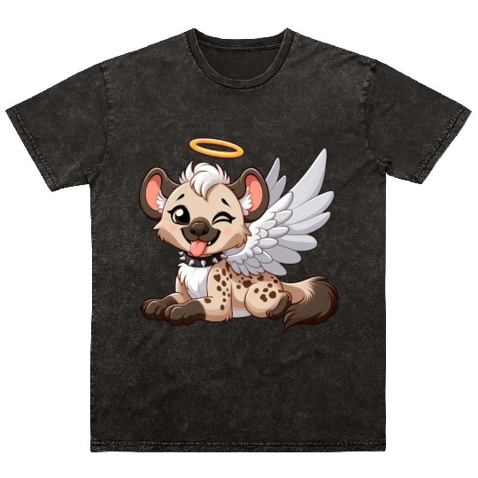 Hyena angel wings halo fantasy Mineral Wash T Shirts