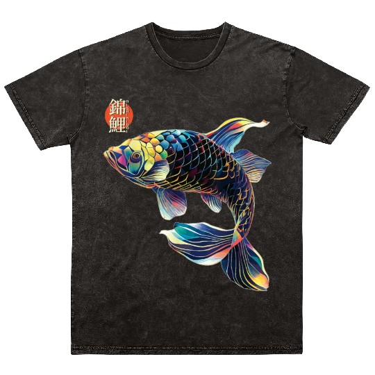 Japanese Koi Fish Koi Carp Lovers Women Men Kids T Mineral Wash T Shirts