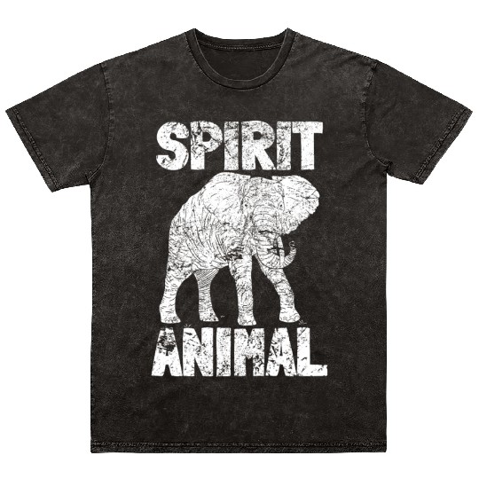 Embrace Your Spirit Animal with Retro Elephant Mineral Wash T Shirts