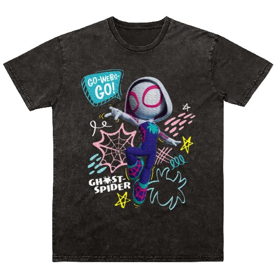 Marvel Spidey And His Amazing Friends Ghost Spider Mineral Wash T Shirts