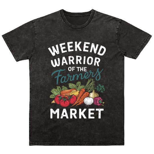 Farmers Market Farmer Agriculture Farming Food Mineral Wash T Shirts