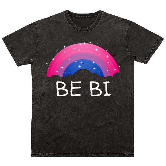 Be Bi Bisexual LGBTQ Bi Pride LGBT Sayings Pride M Mineral Wash T Shirts