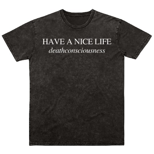Indie Noise Deathconsciousness Graphic Mineral Wash T Shirts