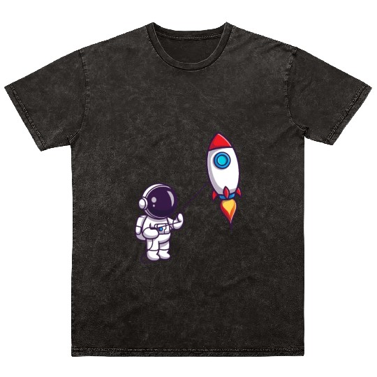 play with rocket balloon Mineral Wash T Shirts