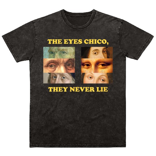 Eyes Never Lie Aesthetic Mineral Wash T Shirts