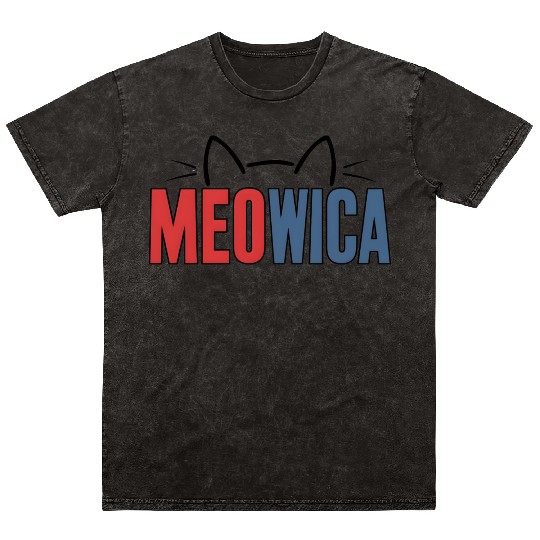 Meowica Cat Mineral Wash T Shirts – Patriotic 4th of July Mineral Wash T Shirts