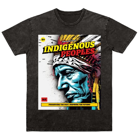 Indigenous Peoples Embracing Culture Mineral Wash T Shirts