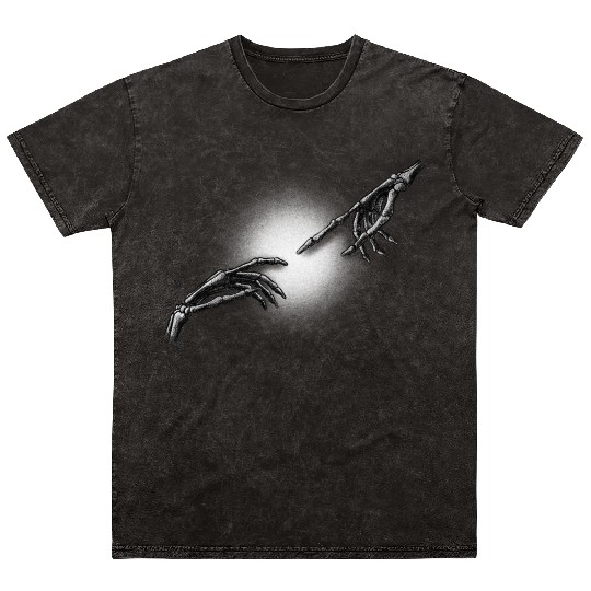 Skeleton Alternative Aesthetic Clothes Premium Mineral Wash T Shirts