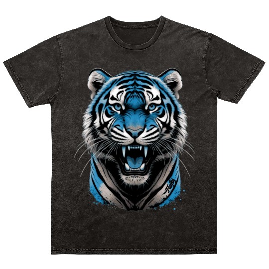 Blue Tiger  D83D DC99 Mineral Wash T Shirts