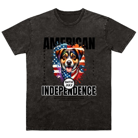 Washington D.C.'s State Dog: The Mixed Breed Mineral Wash T Shirts