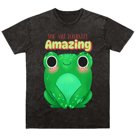Toad with funny quote Mineral Wash T Shirts
