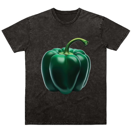 Green Bell Pepper Mineral Wash T Shirts