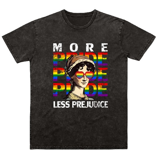 More Pride Less Prejudice Pride Month Mineral Wash T Shirts