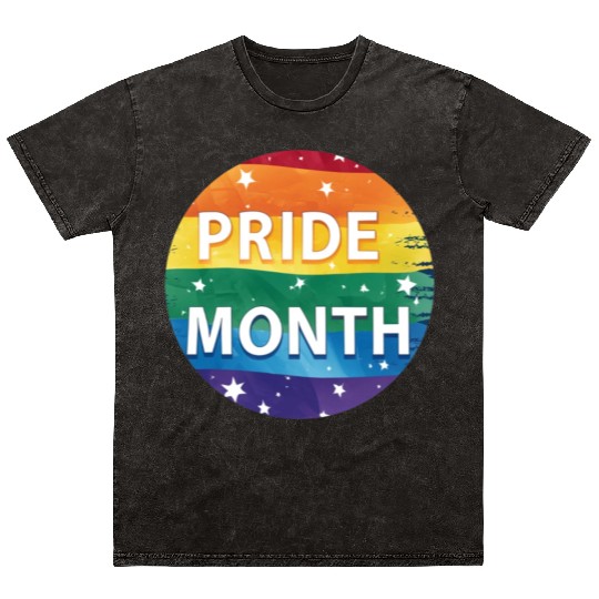 LGBTQ Pride Month Mineral Wash T Shirts