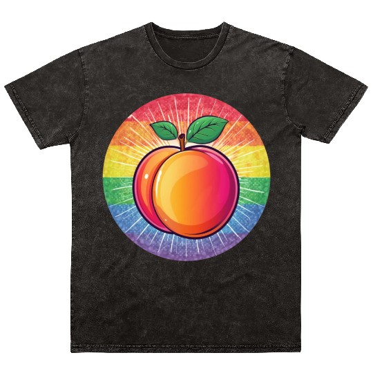 LGBTQ Peach Mineral Wash T Shirts