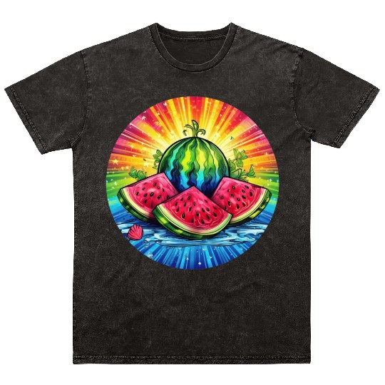 LGBTQ Melon Mineral Wash T Shirts
