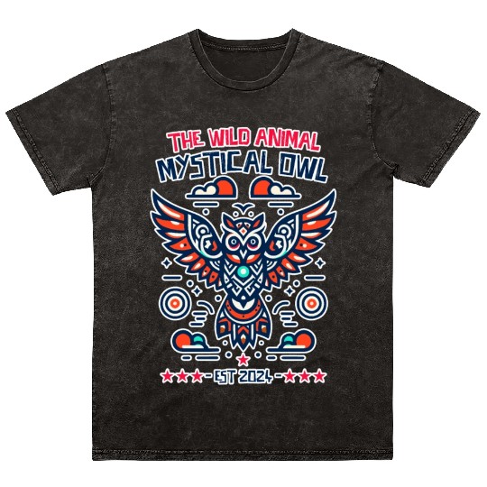 supernatural mystical owl Mineral Wash T Shirts