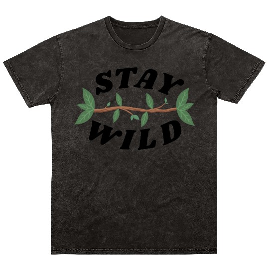 Stay Wild Mineral Wash T Shirts | Wildflower Mineral Wash T Shirts