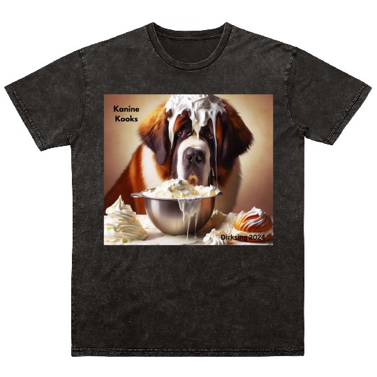 Cool fun food dog Mineral Wash T Shirts