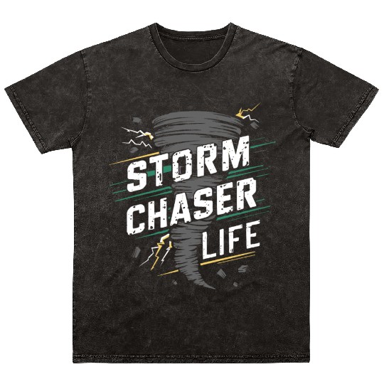 Tornado Chasing Adventures: Embrace Nature's Fury Mineral Wash T Shirts