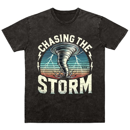 Tornado Chasing Adventures: Embrace Nature's Fury Mineral Wash T Shirts