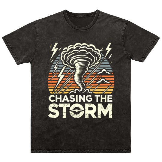 Tornado Chasing Adventures: Embrace Nature's Fury Mineral Wash T Shirts