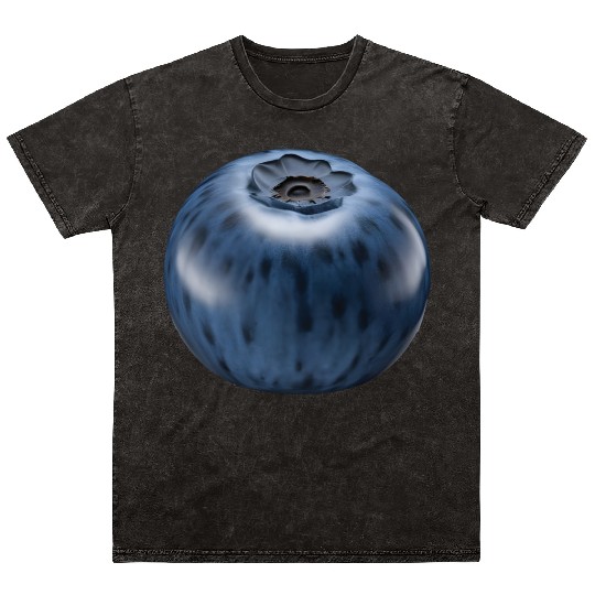 Blueberry Realistic Mineral Wash T Shirts