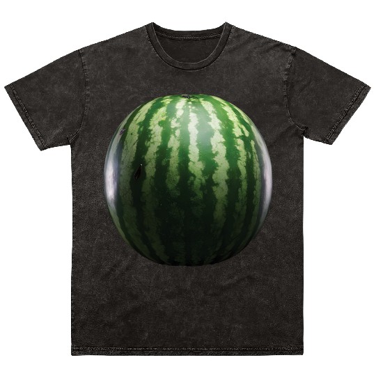 Watermelon Realistic Mineral Wash T Shirts