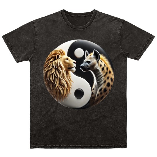 Lion & Hyena - Yin-Yang Mineral Wash T Shirts