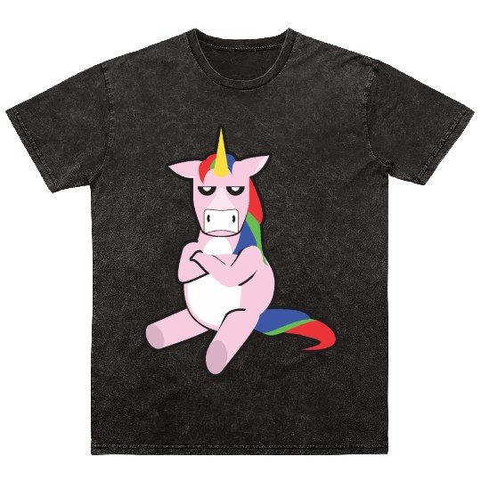 Grumpy Unicorn Mineral Wash T Shirts
