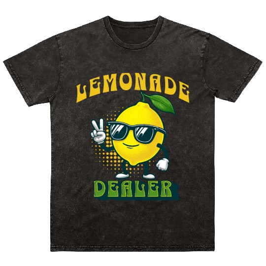 Lemonade Dealer Lemon Juice Stand Store Staff Mineral Wash T Shirts