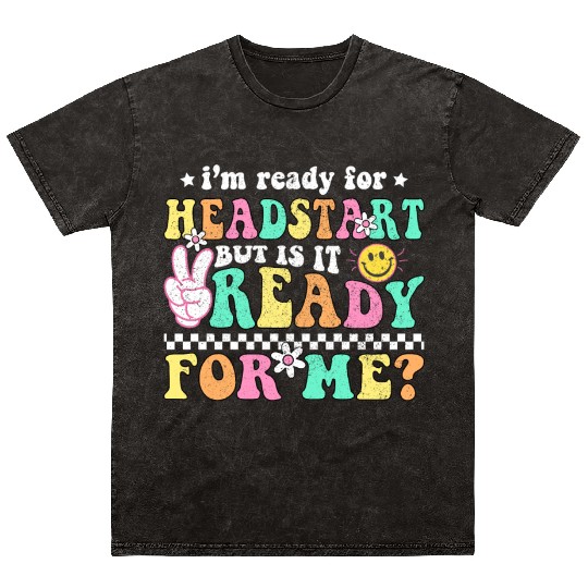 Groovy Back to School Headstart HomeSchool Head Mineral Wash T Shirts