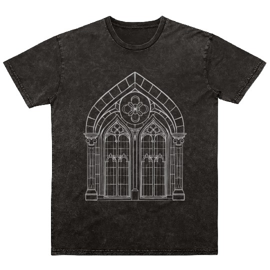 Gothic Architecture Church Gothic Mineral Wash T Shirts