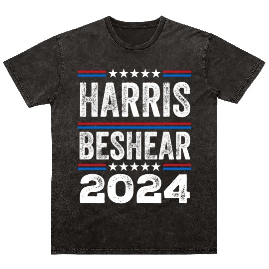 Kamala Harris Beshear 2024 US Election Democrat Mineral Wash T Shirts