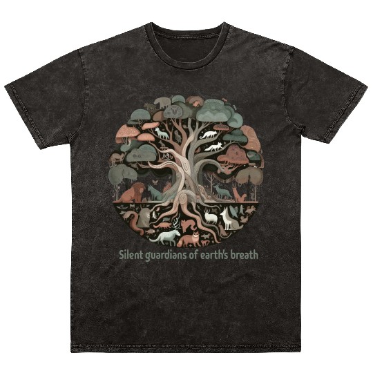 Giant Tree of life Mineral Wash T Shirts