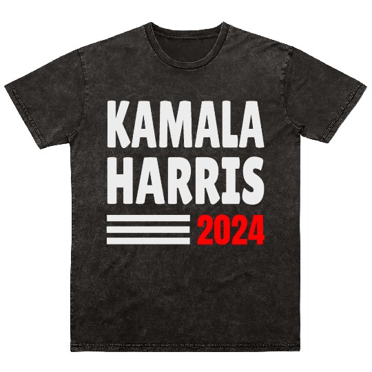 Kamala Harris 2024 for President Mineral Wash T Shirts