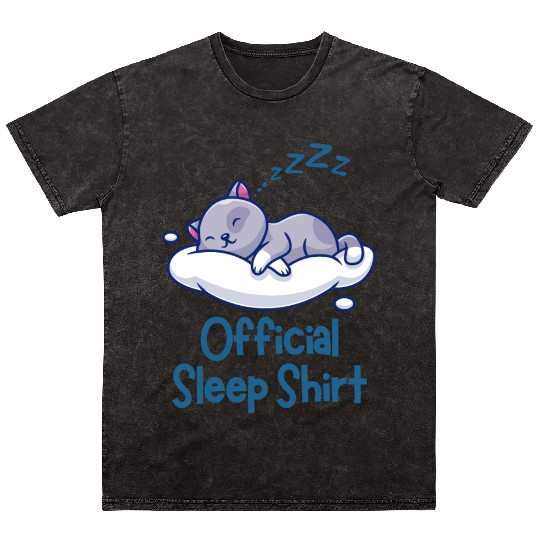 Official Sleep Mineral Wash T Shirts Cat Lover Pajamas