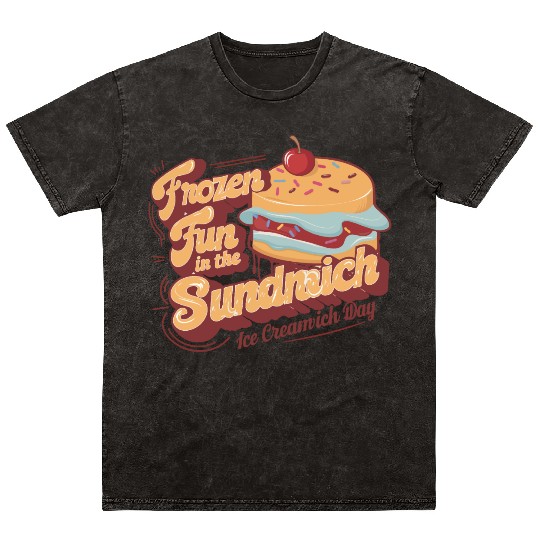 Ice Cream Sandwich Mineral Wash T Shirts