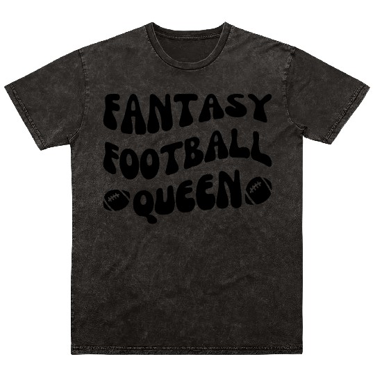 Fantasy Football Queen Mineral Wash T Shirts