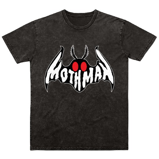Mothman Monster Creepy Cryptid Mineral Wash T Shirts
