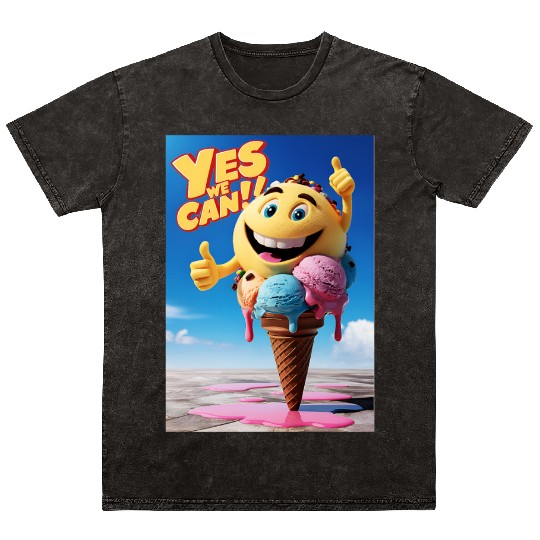 Ice Cream, Gift For Ice Cream Lovers Mineral Wash T Shirts