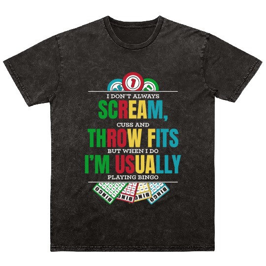 Don't Always Scream Daubers Professional Caller Mineral Wash T Shirts