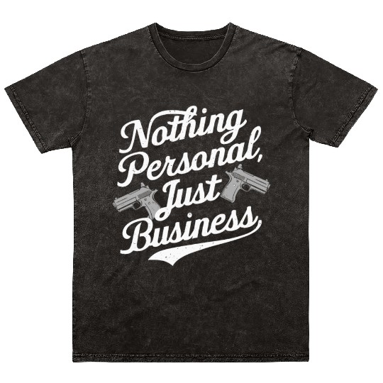 Mobster Gangster Mafia Organized Crime Boss Mineral Wash T Shirts