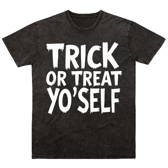 Trick or Treat Yo' Self Halloween Mineral Wash T Shirts