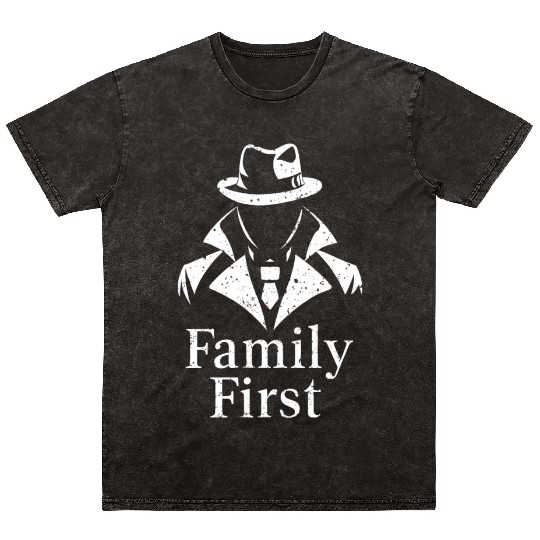 Mobster Gangster Mafia Organized Crime Boss Mineral Wash T Shirts