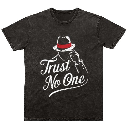 Mobster Gangster Mafia Organized Crime Boss Mineral Wash T Shirts