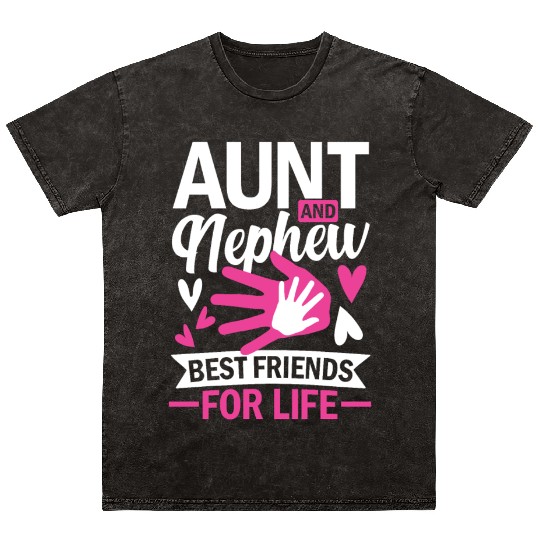 aunt and nephew best friends for life Mineral Wash T Shirts